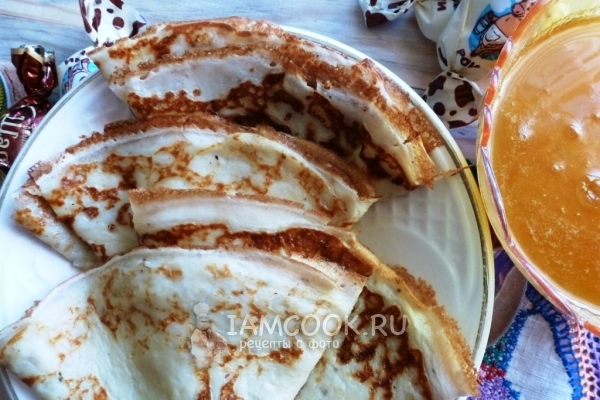 Рецепт творожных блинчиков