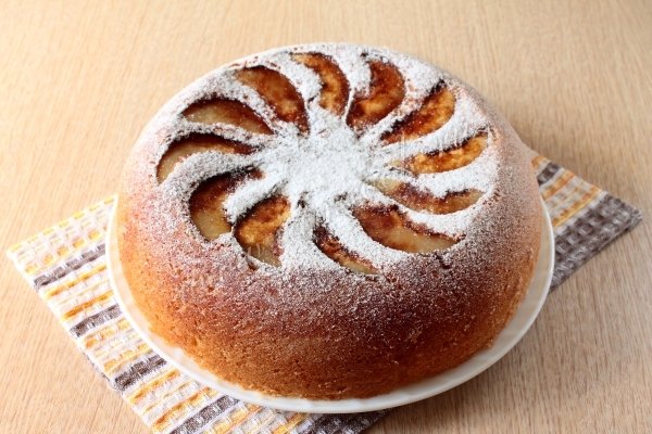 Фото бисквита с грушами