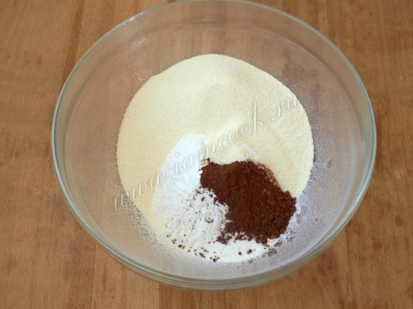 Сухие ингредиенты для постной медовой коврижки