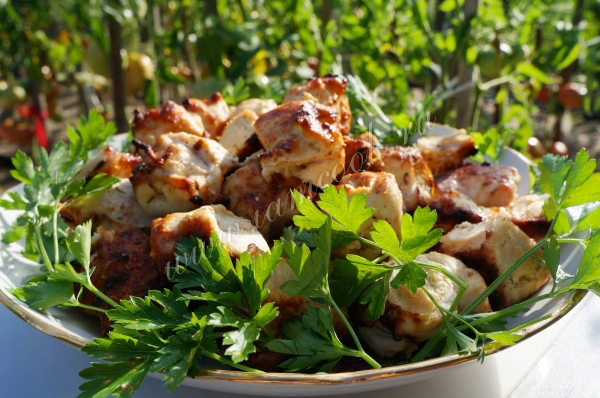 Шашлык из куриной грудки