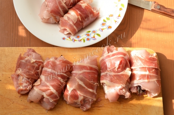 Курица рулетом