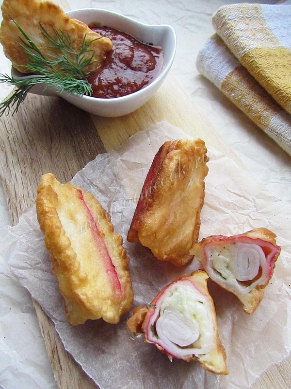 Рецепт крабовых палочек в кляре