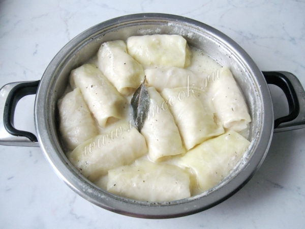 Выключить голубцы