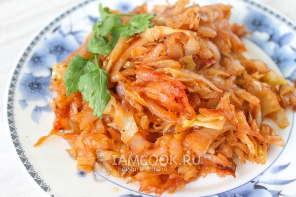 Рецепт тушеной капусты с паприкой