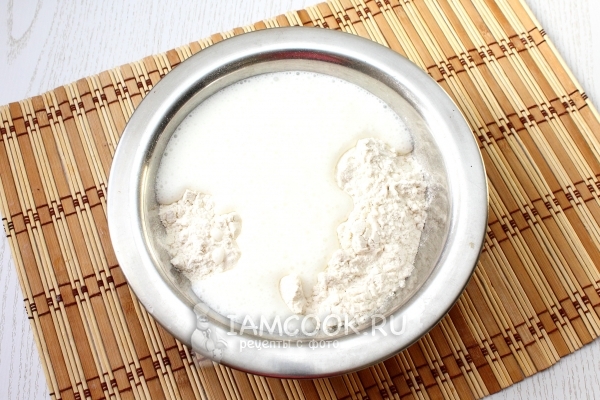 Мука с кефиром