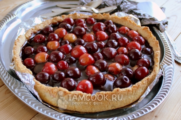 Рецепт песочного пирога с фруктами