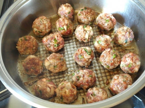 Обжарка фрикаделек