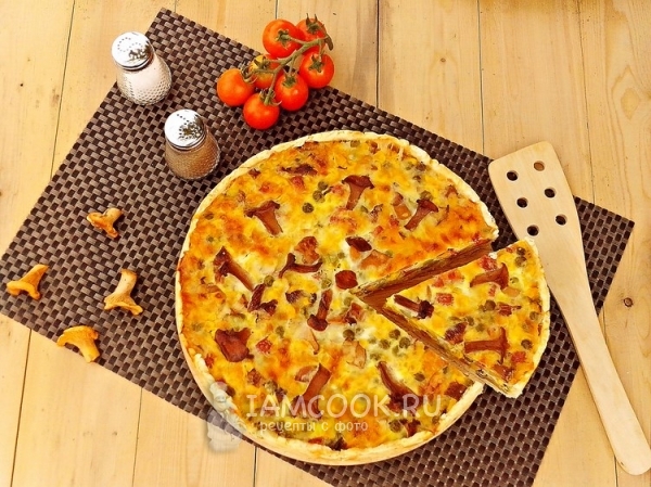 Рецепт овощного пая с грибами