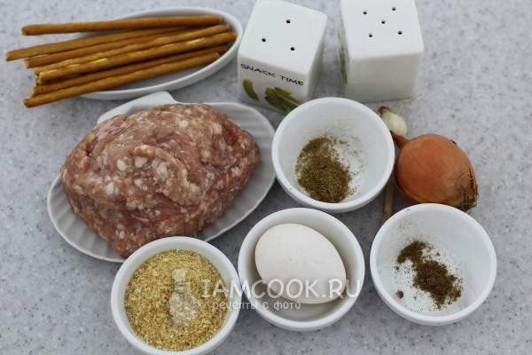 Ингредиенты для мясной закуски чупа-чупс