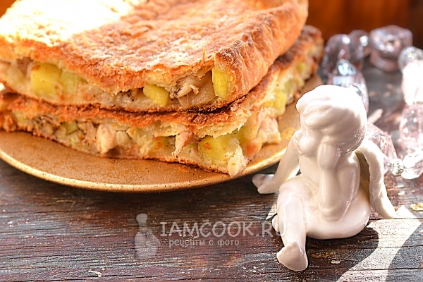 Рецепт пирога с картошкой и курицей