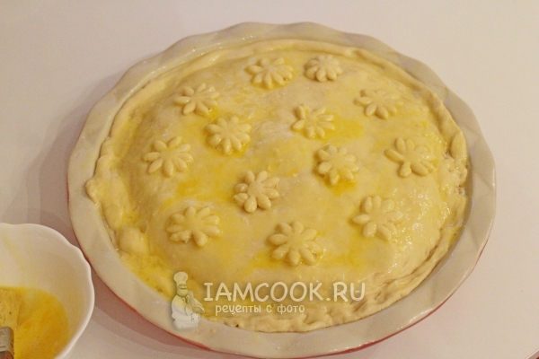 Смазать яйцом