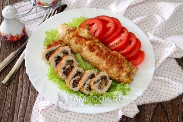 Фото рулета из куриного филе