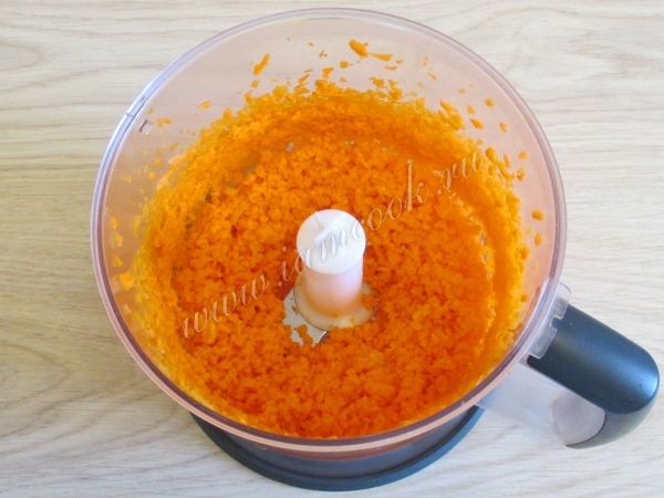 Перемолотая морковь