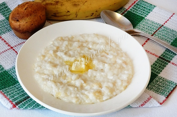 Рисовая каша с бананом