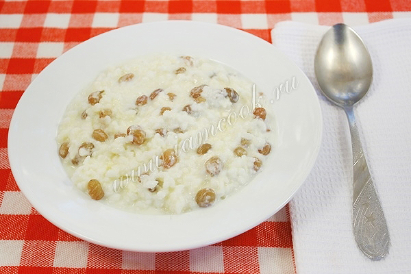 Готовим вкусную молочную рисовую кашу в мультиварке