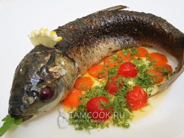 Рецепт белого амура, запеченного в духовке
