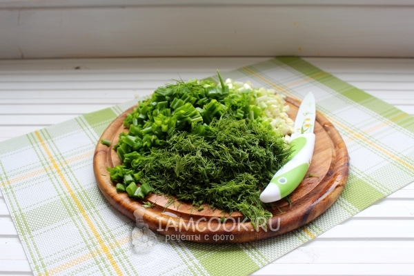 Порезать зелень