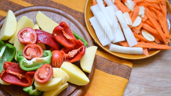 Овощи для лагмана