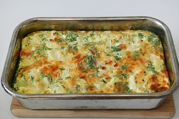 Запеканка из цветной капусты