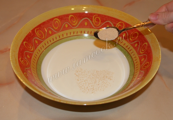 дрожжи в муке