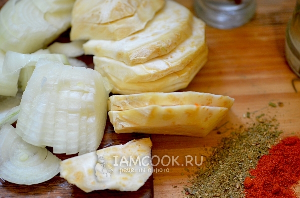 Сельдерей и лук