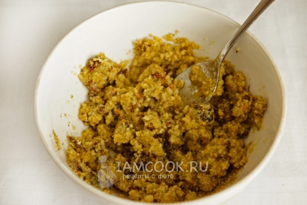 Добавить сок и масло