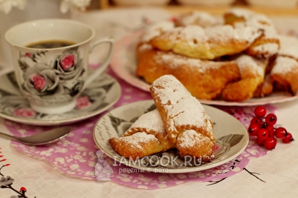 Фото творожных рогаликов с мармеладом