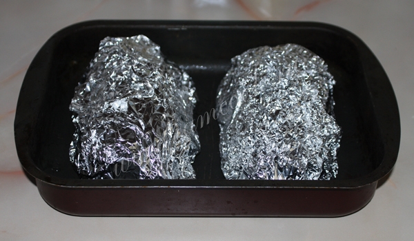 Морской окунь в фольге