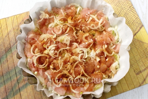 Выложить начинку