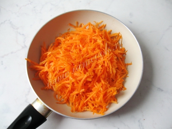 Обжарка моркови