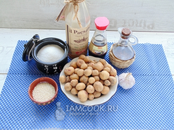 Ингредиенты для AlGamJa JoRim - молодого картофеля по-корейски