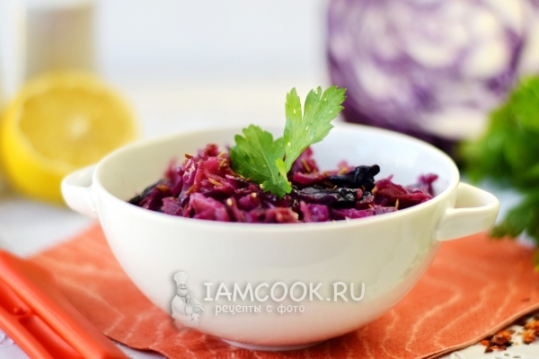 Рецепт тушеной краснокочанной капусты по-чешски