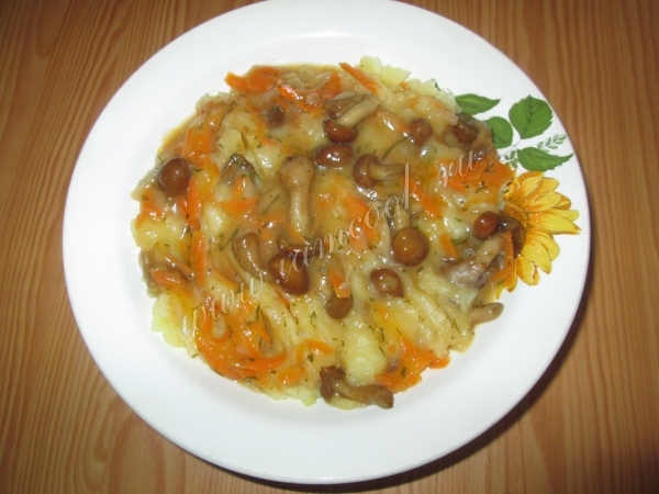 Рецепт грибной подливы из опят