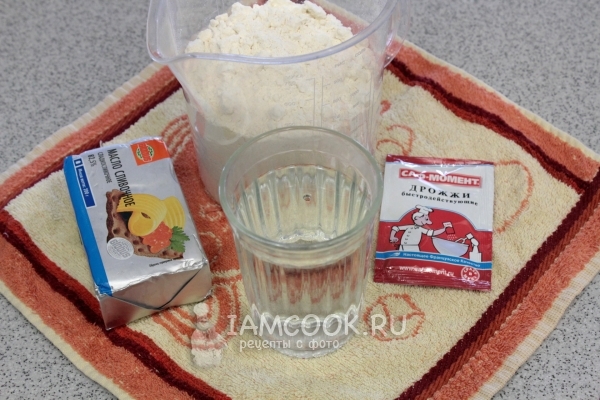 Ингредиенты для теста для ватрушек