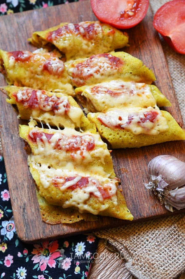 Рецепт блинчиков с сыром