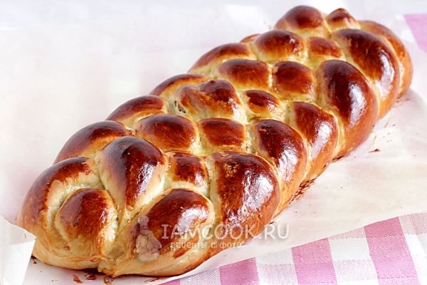 Ореховая плетенка из пяти жгутов