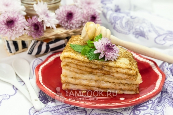 Фото блинов без яиц на сыворотке