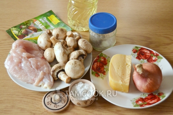 Ингредиенты для куриного рулета в духовке