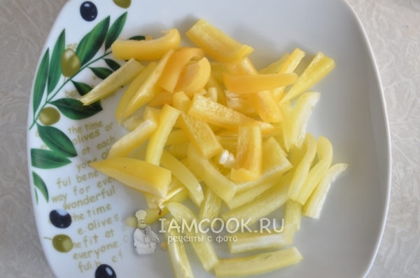 Нарезать перец