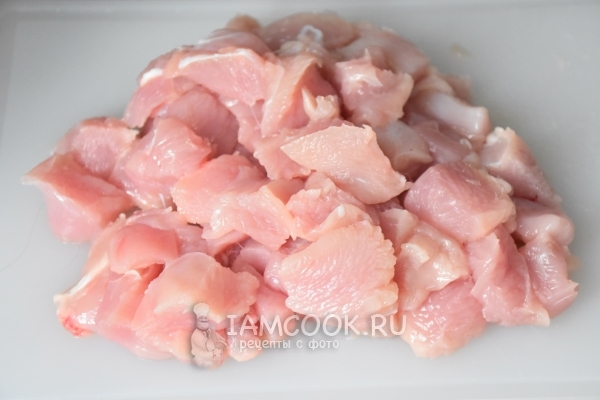 Порезать филе индейки