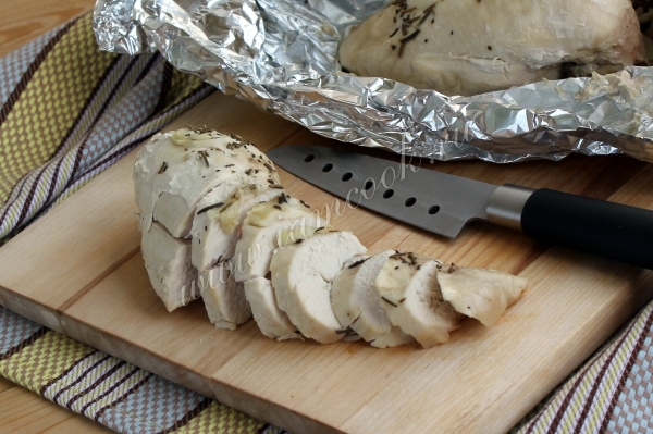 Куриная грудка запеченная в мультиварке