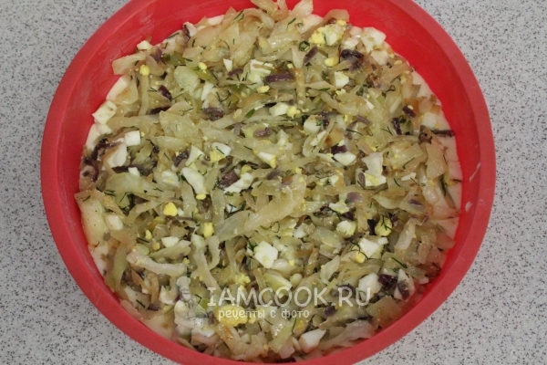 Уложить начинку