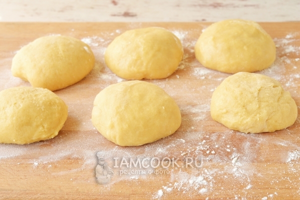 Разделить тесто на части