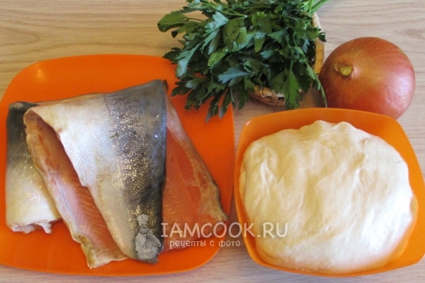 Ингредиенты для пирога с горбушей