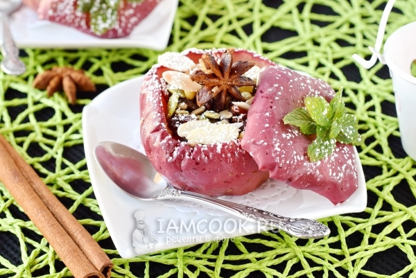 Рецепт печеных яблок в микроволновке