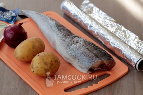 Ингредиенты для минтая в фольге в духовке