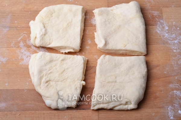 Разделить тесто на части