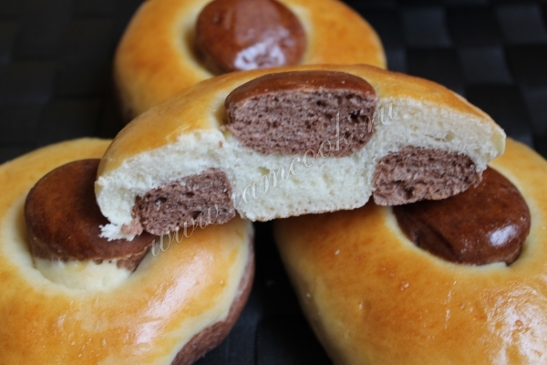 шоколадно-ванильные булочки