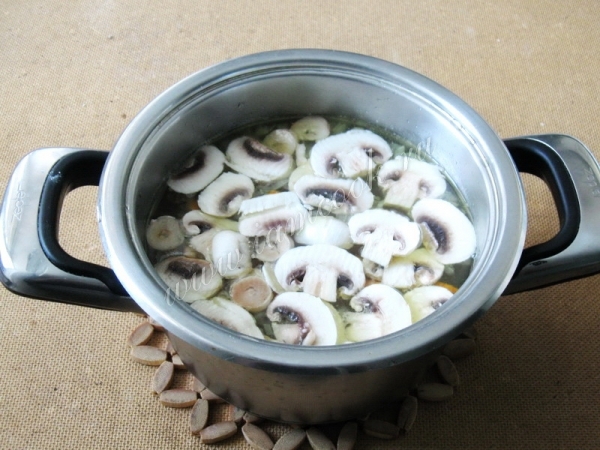 Добавить грибы