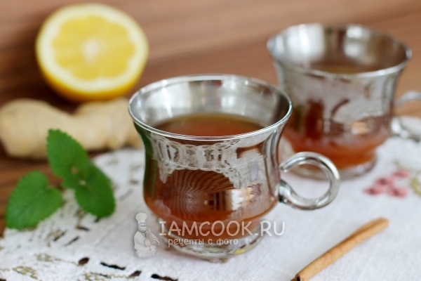 Рецепт чая с имбирем от простуды